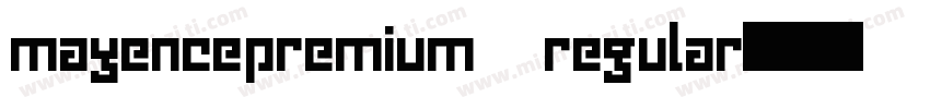 mayencepremium regular字体转换